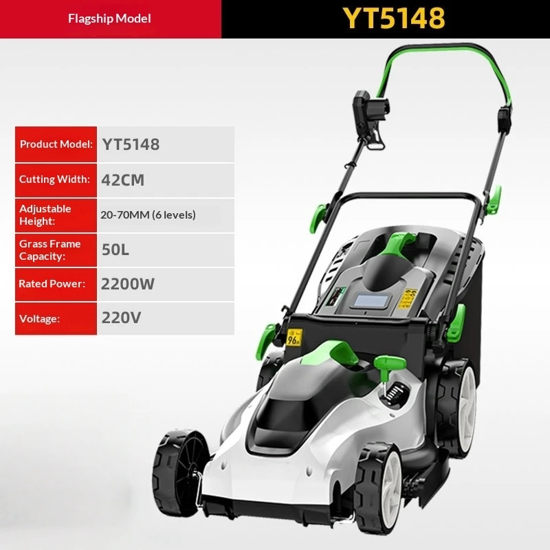 220V Elektrische Grasmaaier met Snoer 1400W 1600W 1800W 2200W Geschikt voor Gebruik in Huis en Tuin voor Trimmen, Maaien en Wieden van Gazons