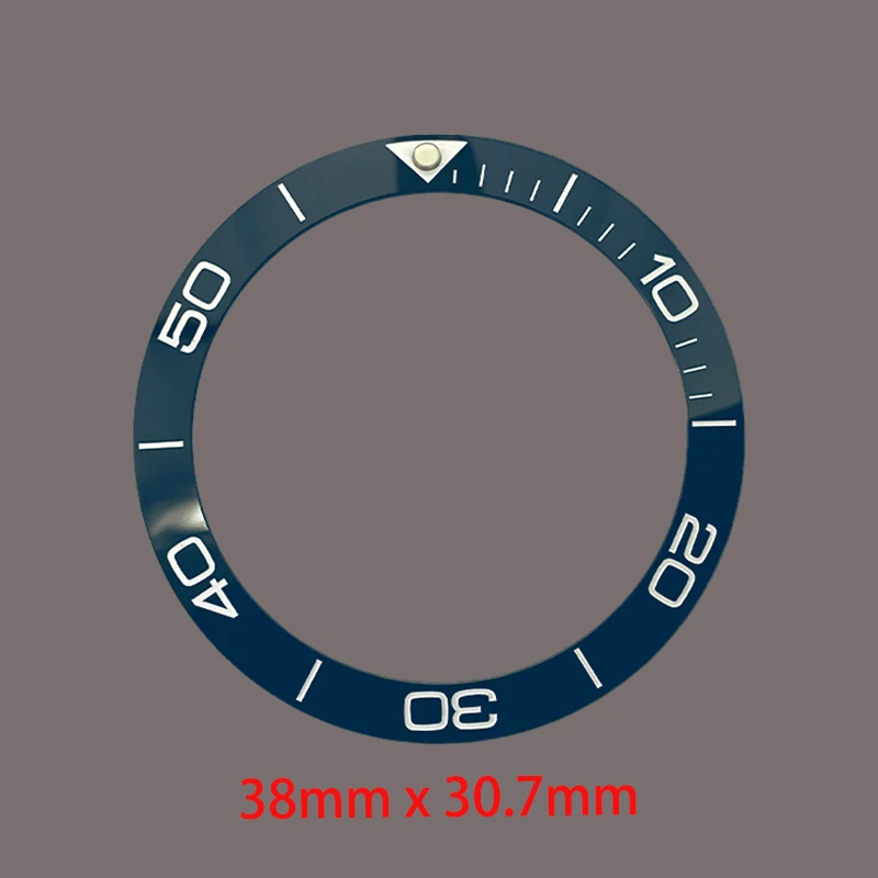 Mod 38mmx30.7mm Curved Ceramics Watch Bezel Insert Fits SKX007 SKX009 SUB Case NH36 NH35 Watch Bezel Ring Refit Parts - Image 3