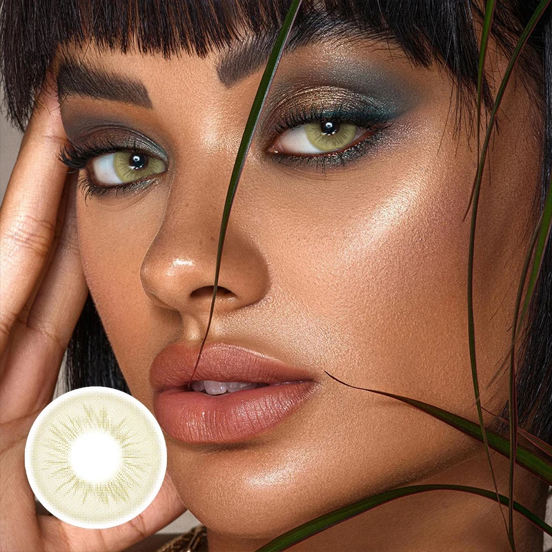 Bio-essence 1 Paar farbige Kontaktlinsen für Augenlinsen Pattaya Blue Kontaktlinsen Hochwertige natürliche Kontaktlinsen Jahres – Detail 23