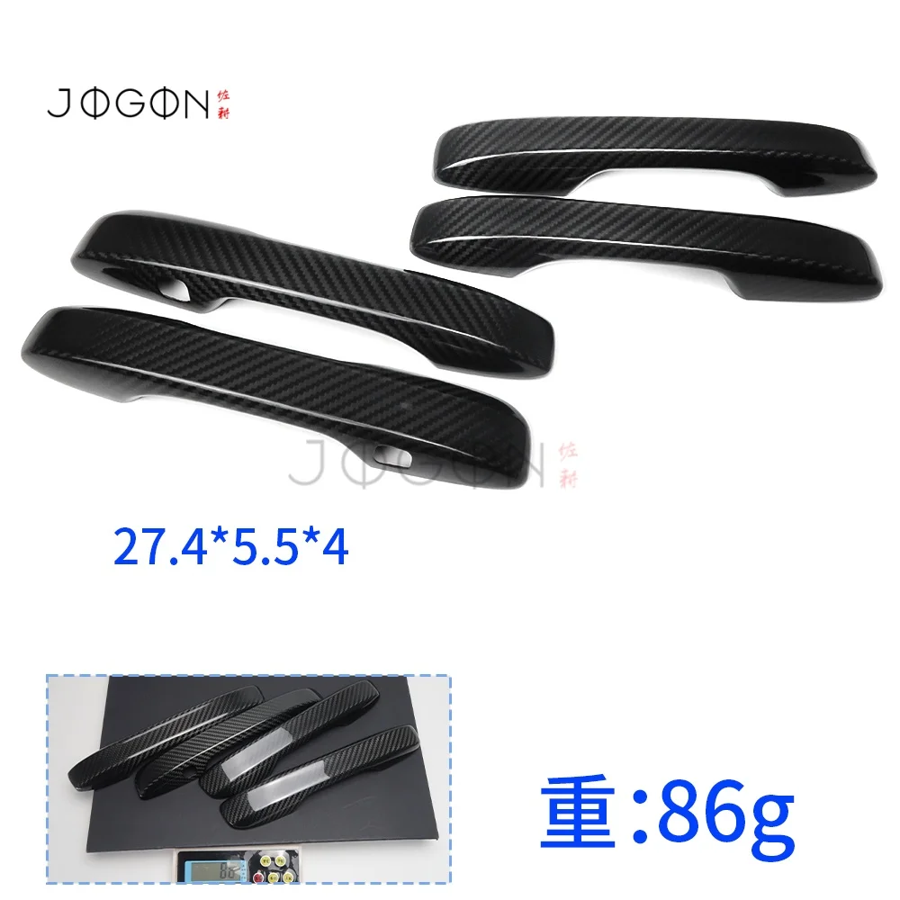 4Pcs Carbon Fiber Exterior Car Side Door Handle Frame Cover Sticker Trim Car Accessories For Acura Integra Type S A-Spec 23-2025