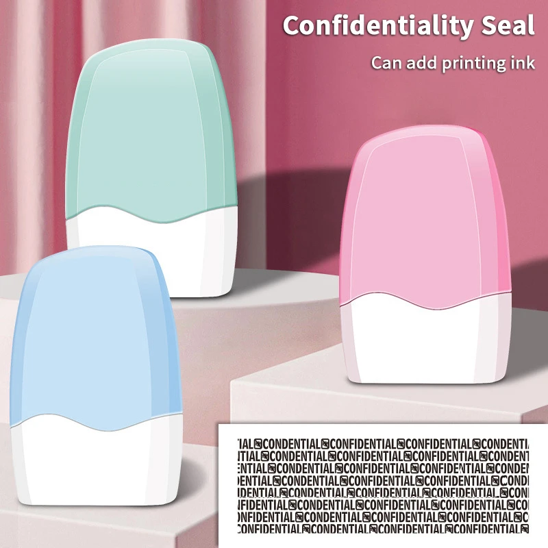 1Pcs Identity Protection Roller Stamp Stop ID Identity Theft Identification Shielding Privacy Secret And Address Shielder