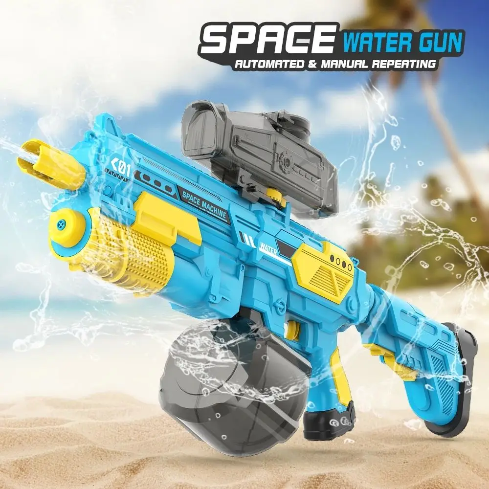 Automatic M416 Water Squirt Guns for Kids Electric Powerful Outdoor Pool Toys Summer Beach Water Games for Children Water Rifle