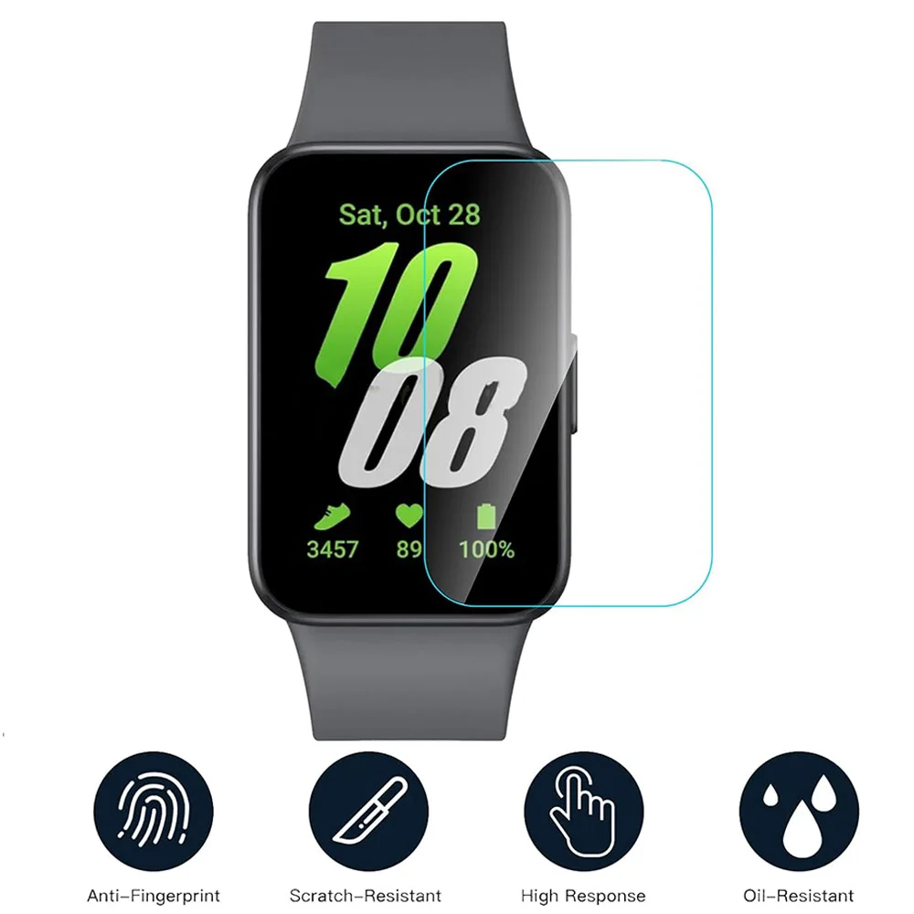 삼성 갤럭시 핏 3 (SM-R390) 스크린용 하이드로겔 필름, 보호대 TPU 소프트 필름, 스마트 워치 팔찌 보호 필름, 3 개, 6 개