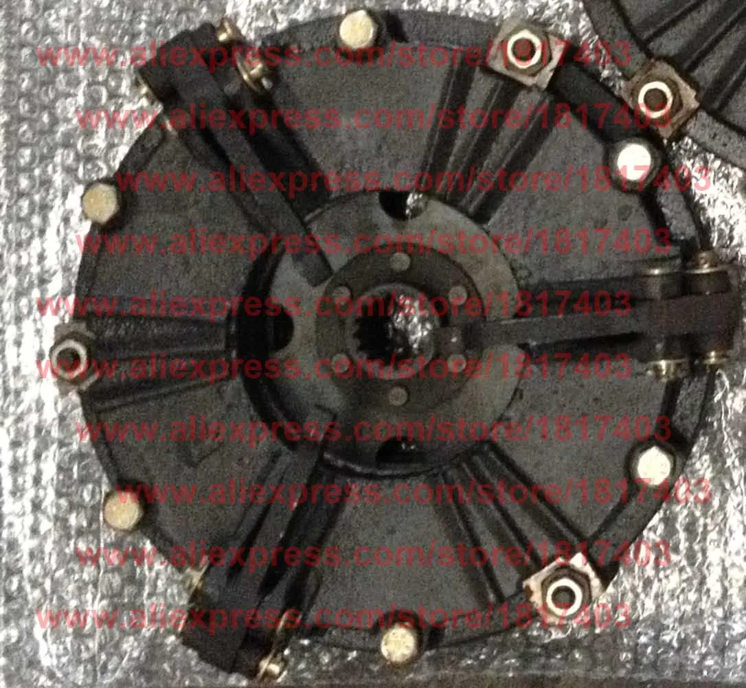 

JINMA 184.21S.012 8" 3-finger Dual-stage clutch assy, Main clutch disc: 16 teeth, PTO clutch disc: 12 teeth, diameter: 200mm