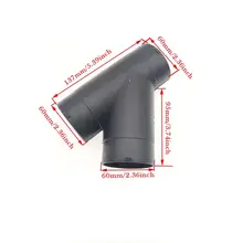 Aazon.co: Heater Pipe Ducting Connector Y Branch T-Piece Diesel Heater Air Vent Duct Connector