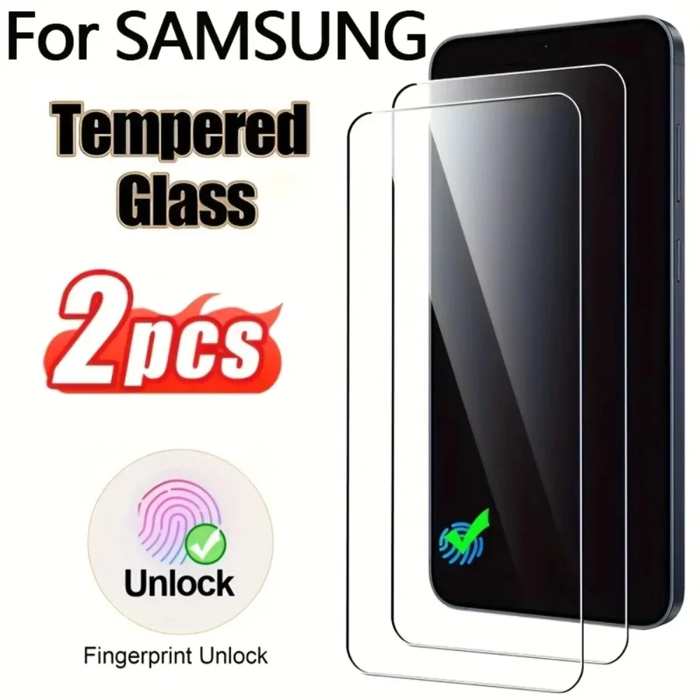 2Pack High-Definition Tempered Glass Screen Protector Compatible with Samsung S25 S24 Ultra S23 S22 S21 FE S23 S21 Glass