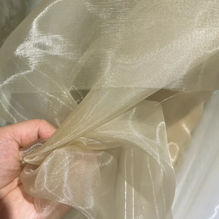 

High Transparency Nylon Stiff Mesh Fabric Structured Netting Crinoline Underskirt Wedding Dress Petticoat Craft Material