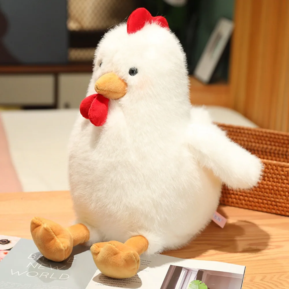 

Stuffed Animals Chicken Plush Toy Realistic Looking White/Yellow Chick Stuffed Doll Soft Pillow Cartoon Rooster Plushies