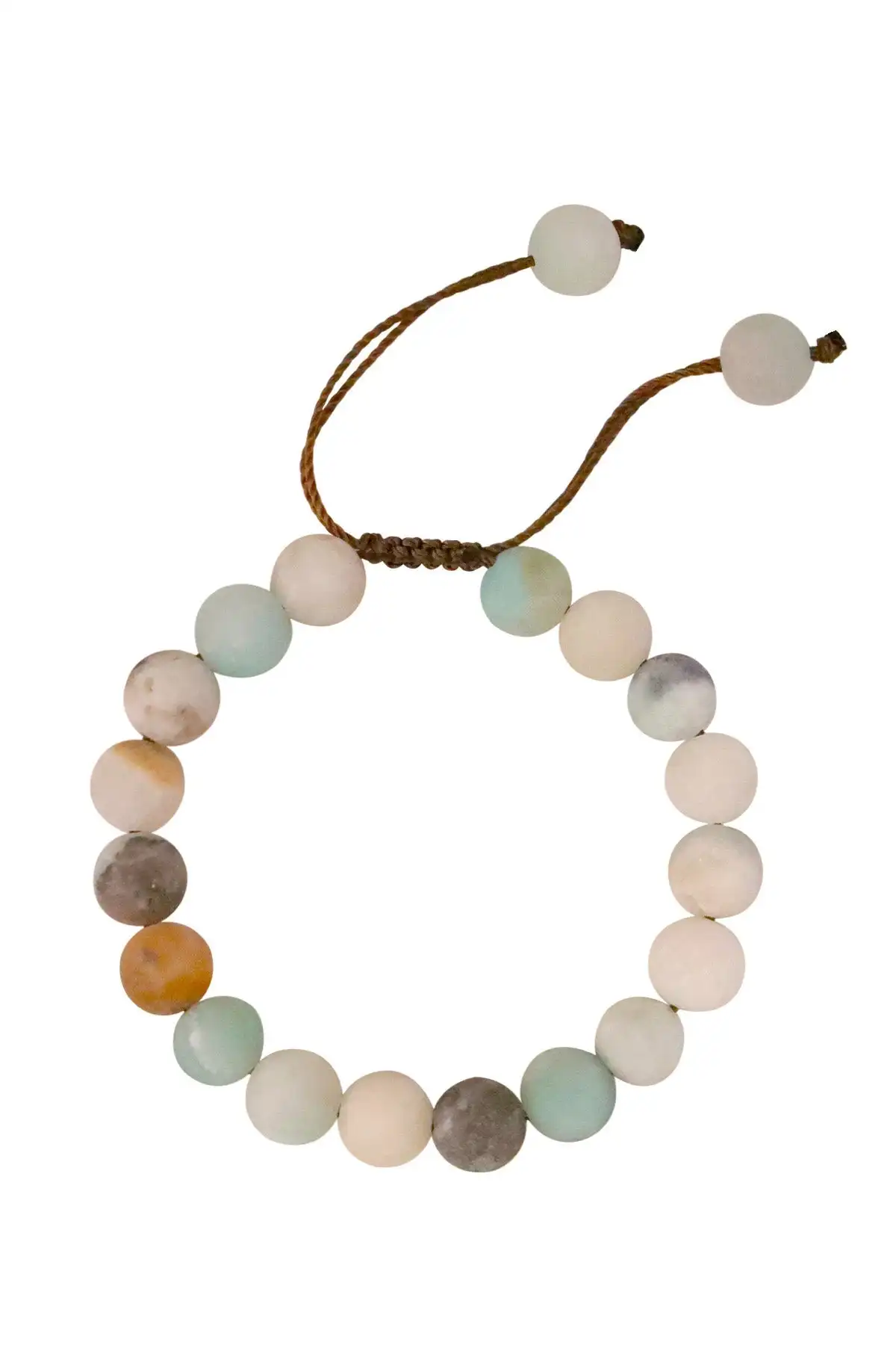 

8MM Matt Amazonite Beads Adjustable Healing Bracelets
