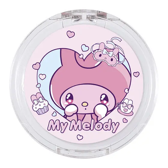 Hello Kitty Blush Eye Shadow Cosmetic Cute Exquisite Student Girl Creativity Melody Kuromi Travel Convenient Props Birthday Gift