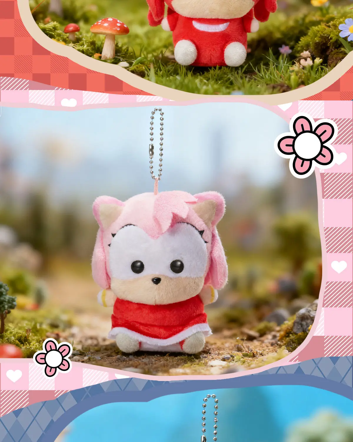 SEGA Prize Sonic The Hedgehog Tails Mini Plush Keychain Cooro Series Soft Stuffed Animal Bag Pendant Anime Game Fans Collectible