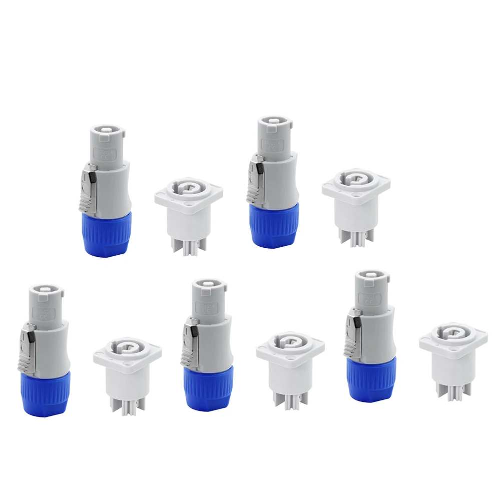 جديد 3 دبوس التيار المتناوب Powercon موصل ذكر التوصيل NAC3FCA التيار المتناوب قابس طاقة 20A/250 فولت ل ضوء المرحلة شاشة LED رمادي #4