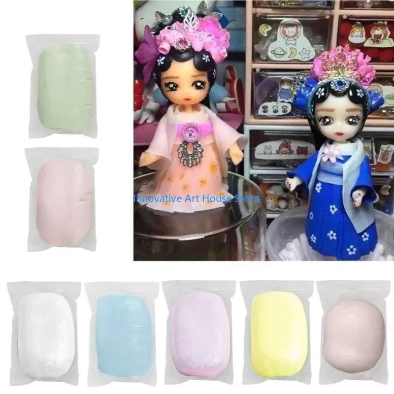 E1PC Flower Making Material Cold Porcelain Clay Translucent Non-baked Soft Pottery