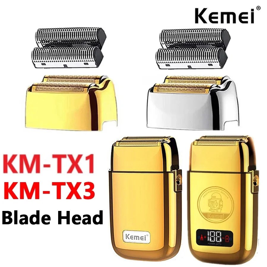 Kemei Professional Replacement Foil And Cutter Blades Set Suitable For Kemei TX1 Shaver Original Electric Shavers Blades