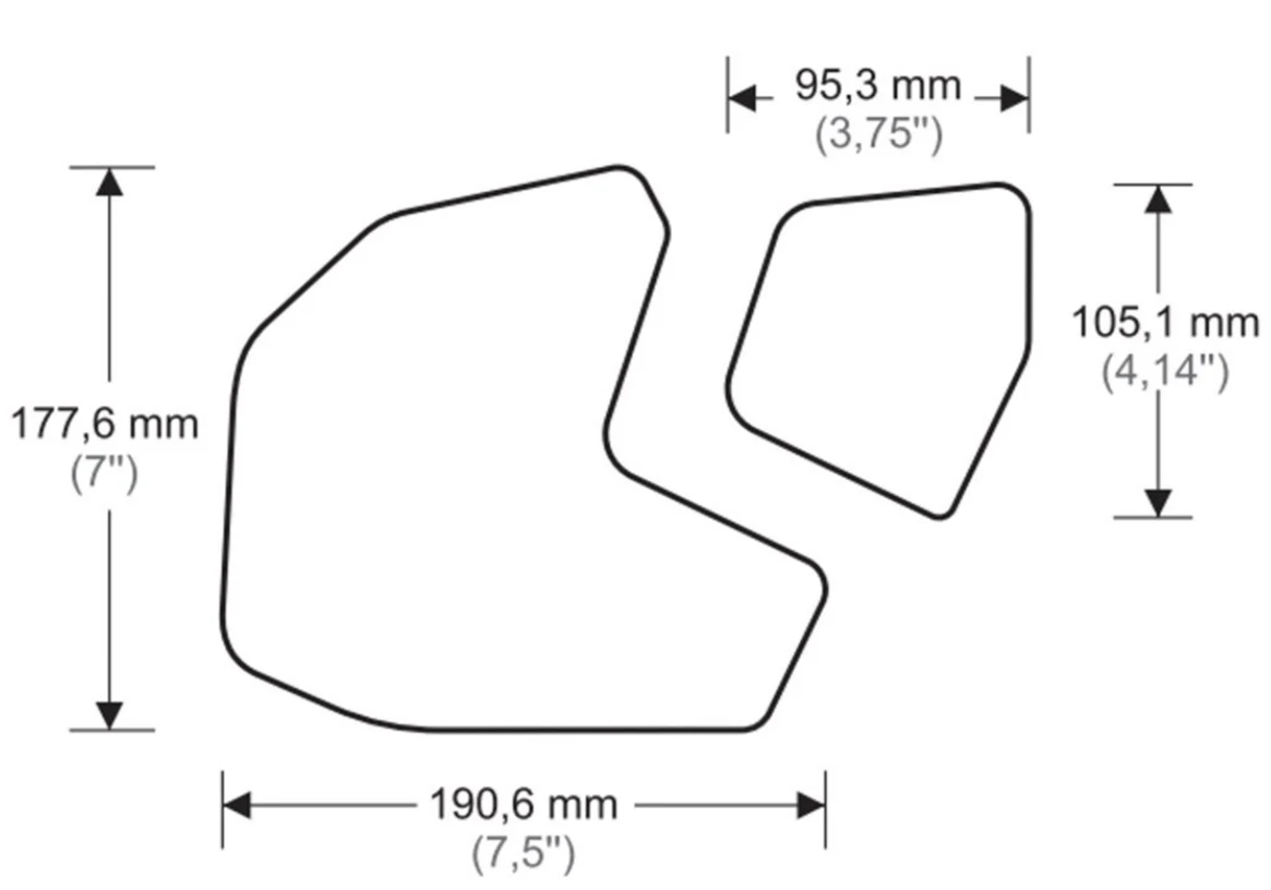 2020 Motorcycle Non-slip Side Fuel Tank Stickers Waterproof Pad Rubber Sticker For YAMAHA FZ09 FZ 09 MT 09 MT09 2015 2013-2020
