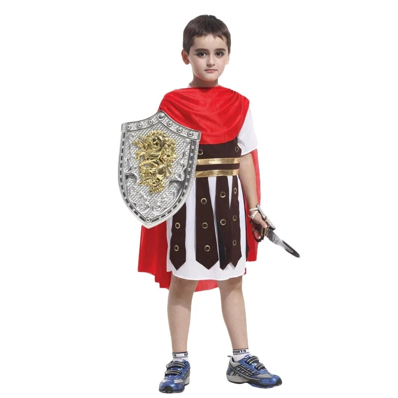 Umorden Kinder Kinder alte römische Griechenland griechischen Krieger Soldat Gladiator mittelalter liche Ritter Kostüme für Jungen Jungen Halloween-Party