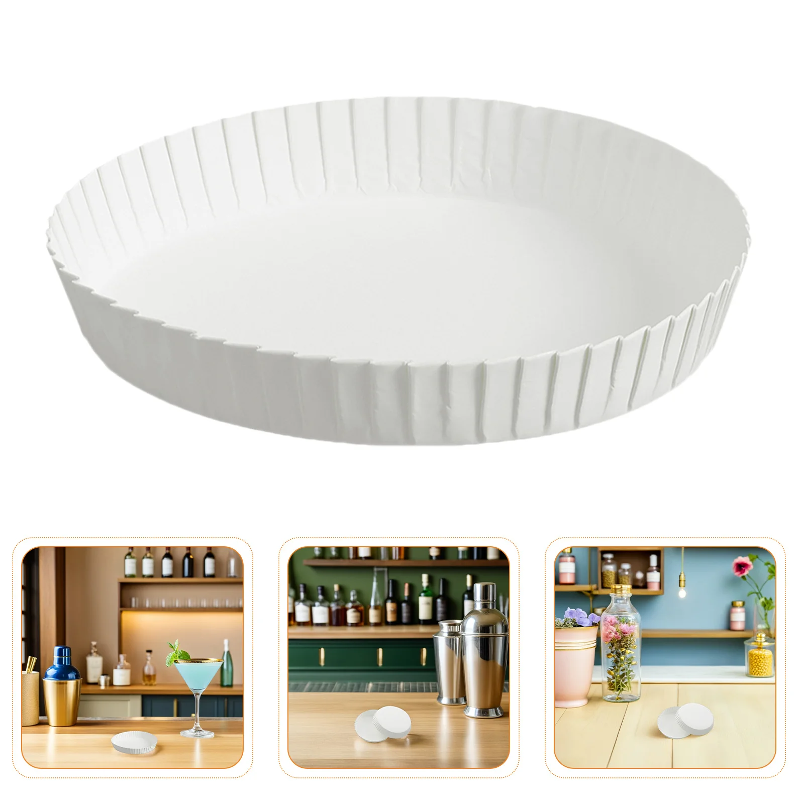 

200Pcs Paper Hot Cup Lid 7Cm Secure Fit Disposable Cover for Home Kitchen Cafe Hotel Ktv Christmas Halloween Wedding Glassware