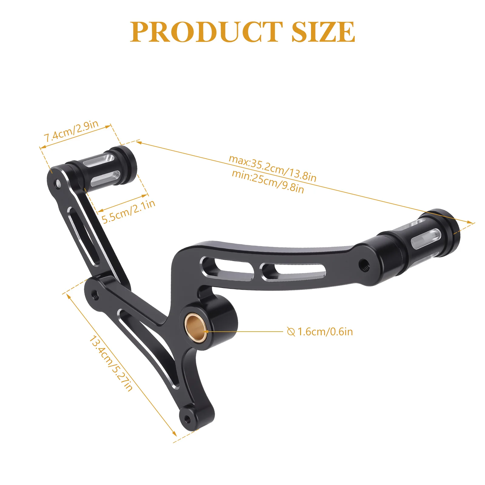 For Indian Scout Sixty 2025-UP Motorcycle Black Brake Pedal Foot Pegs Heel Toe Gear Shift Lever, Shifter Level Pedal Accessories