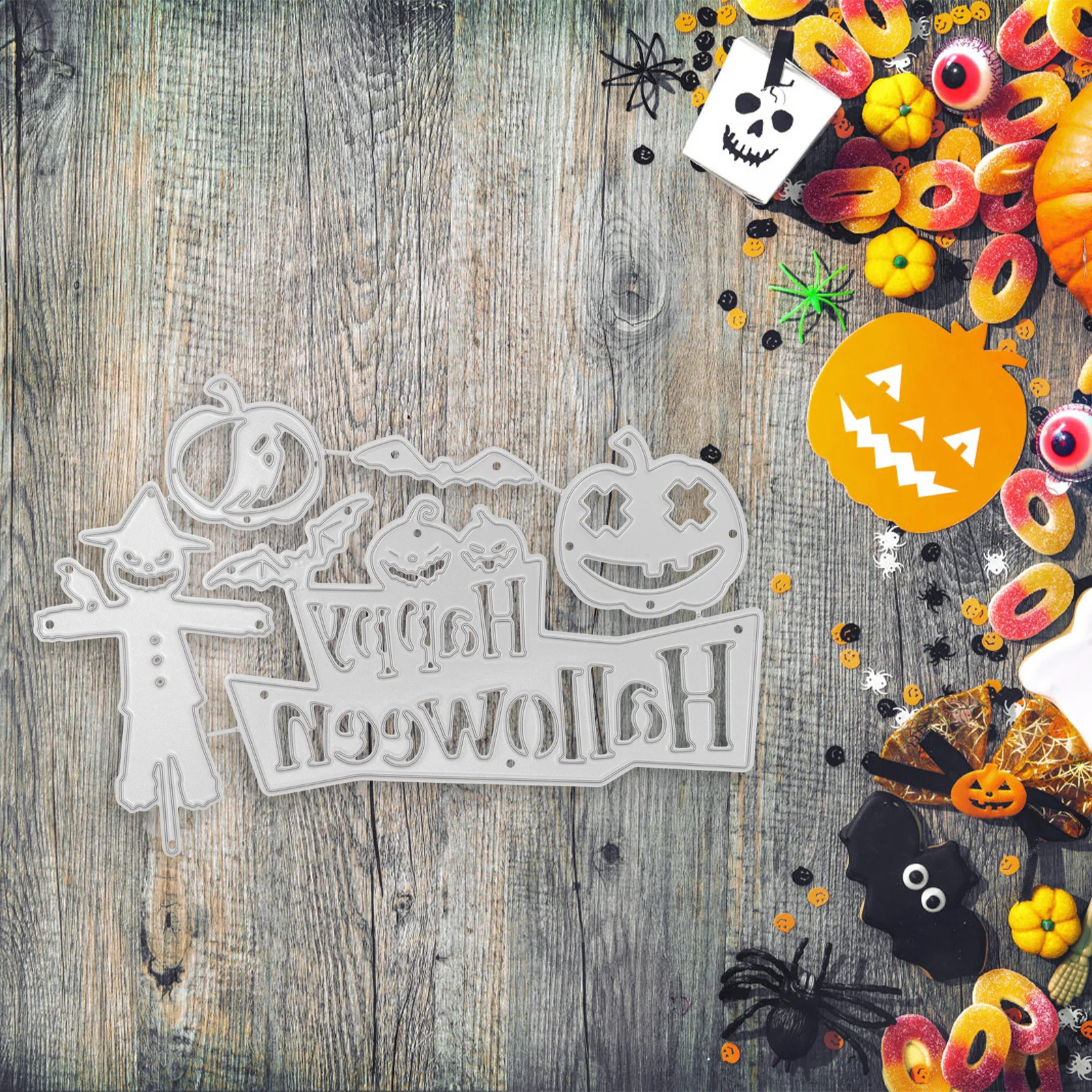 

Halloween Party Craft Cutting Dies Stencils for Scrapbook Card Making Carbon Steel Embossing Tools DIY Accessories