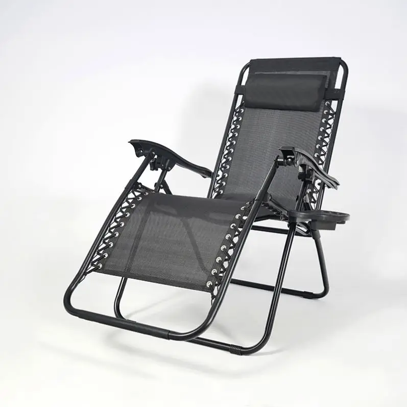 جديد جودة عالية في الهواء الطلق قابل للتعديل صفر الجاذبية حمام سباحة صالة كرسي قوي كرسي صالة قابل للطي مع وسادة #2