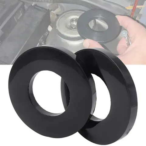 2X Shock-Absorbing Rubber For Front Strut Top Mount Tower Gap Fix Noise Over Bumps Universal Suspension Bushing Bearing Washer