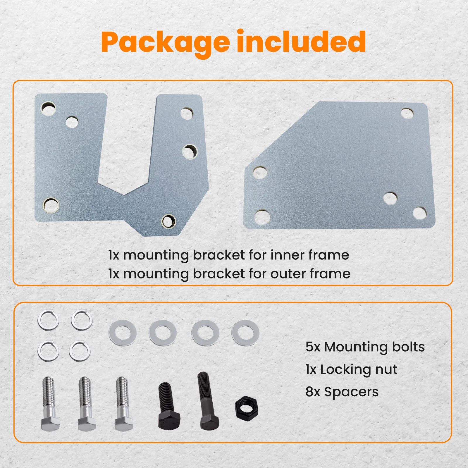 Montagebeugelset voor Chevy C10 1960 1961 1962 1963 1964 1965 1966 Stroomconversie met hardware