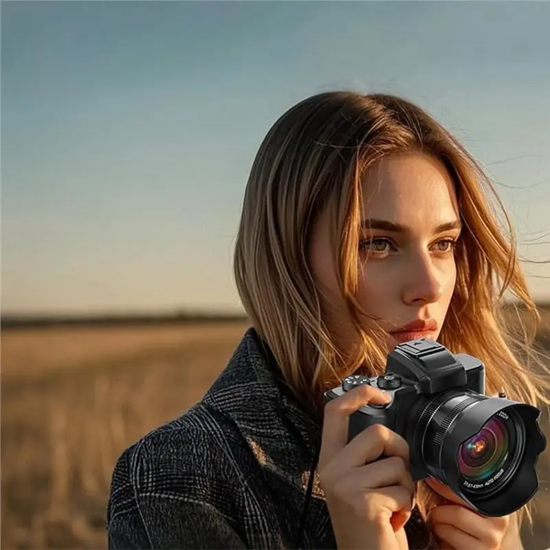 كاميرا رقمية بدقة 88 ميجابكسل 8K، كاميرات تصوير ضبط تلقائي للصورة مع واي فاي وشاشة تعمل باللمس، جهاز تسجيل مدونة فيديو بتكبير 16X