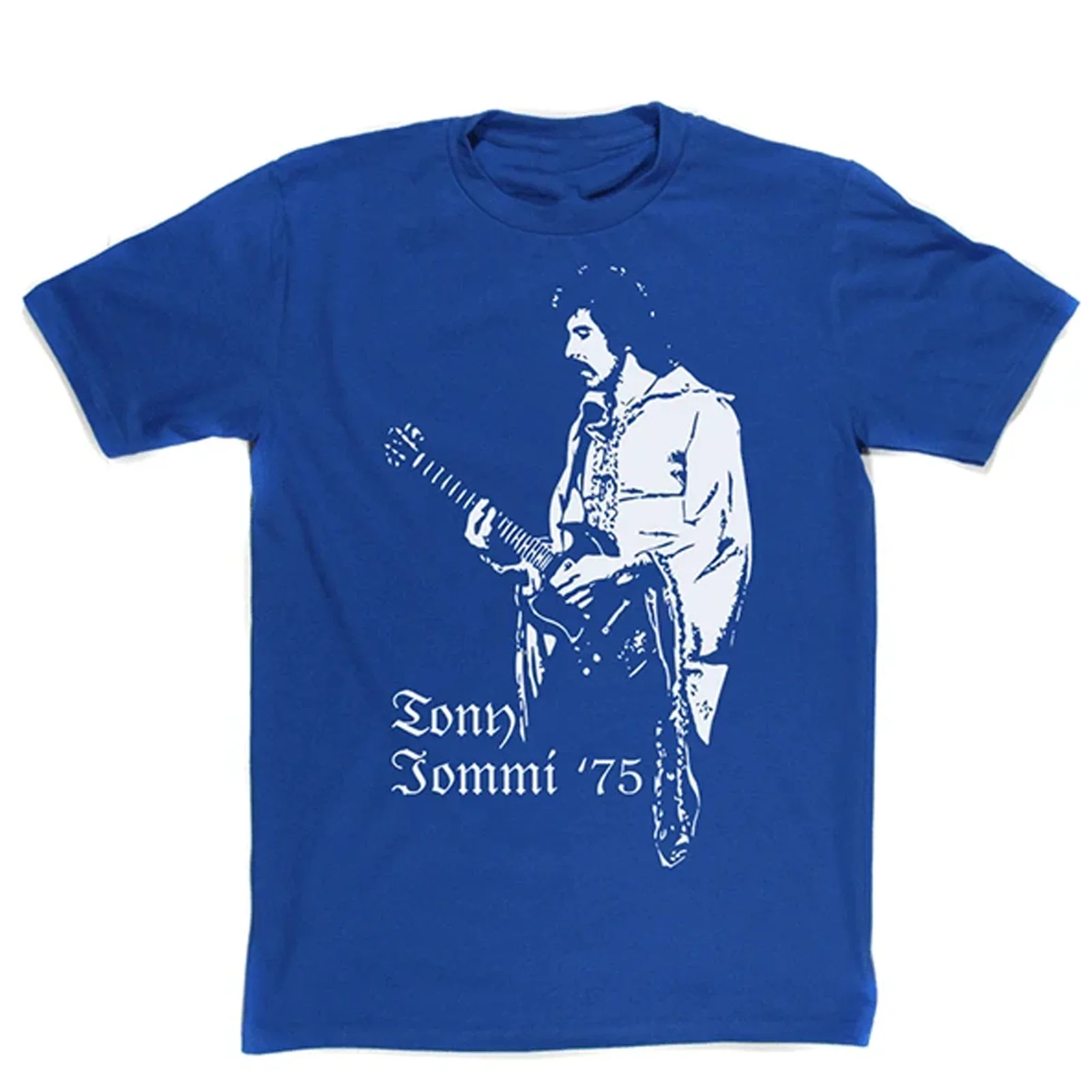 Tony Iommi Guitar T-shirt Blue Unisex Tee All Sizes S to 5XL 3F191