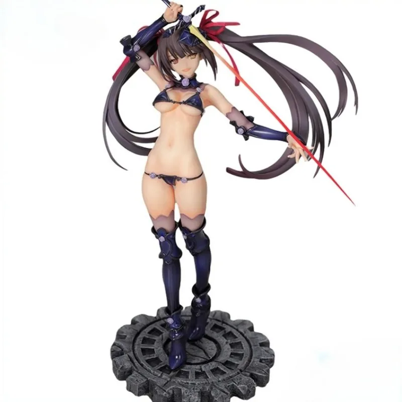 

Genuine DATE A LIVE Tokisaki Kurumi Bikini armor 27cm PVC Action Figure Anime Figure Model Toys Collection Doll Gift