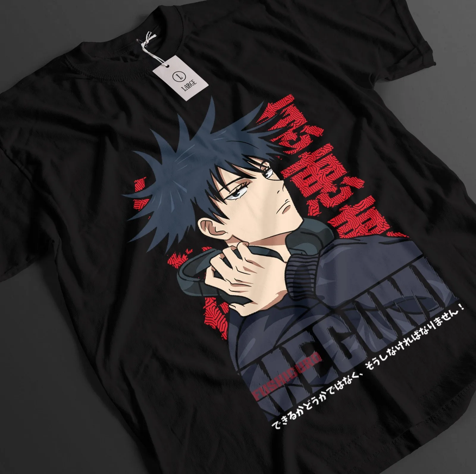 Jujutsu Kaisen Shirt Megumi Fushiguro T-Shirt Gojo Toji Top JJK Anime Mahoraga