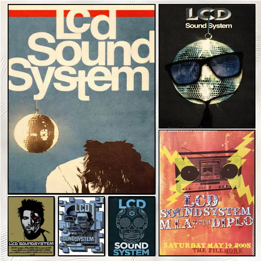 Band Electronic L-Lcd Soundsystem Poster Superior Home Space  Indoor Decorative Art & Home Decor