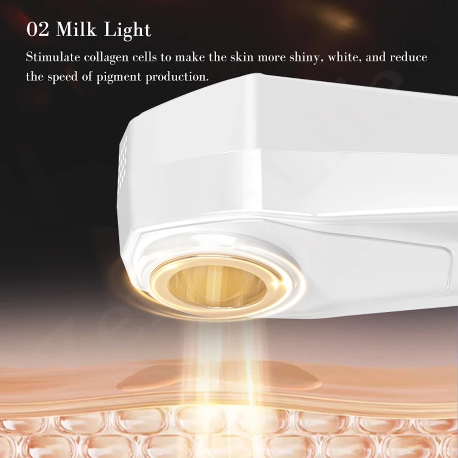 DPL ミルクライト 2 in 1 肌の若返り美容機器過熱保護美白スポット除去抗しわガールフレンドギフト