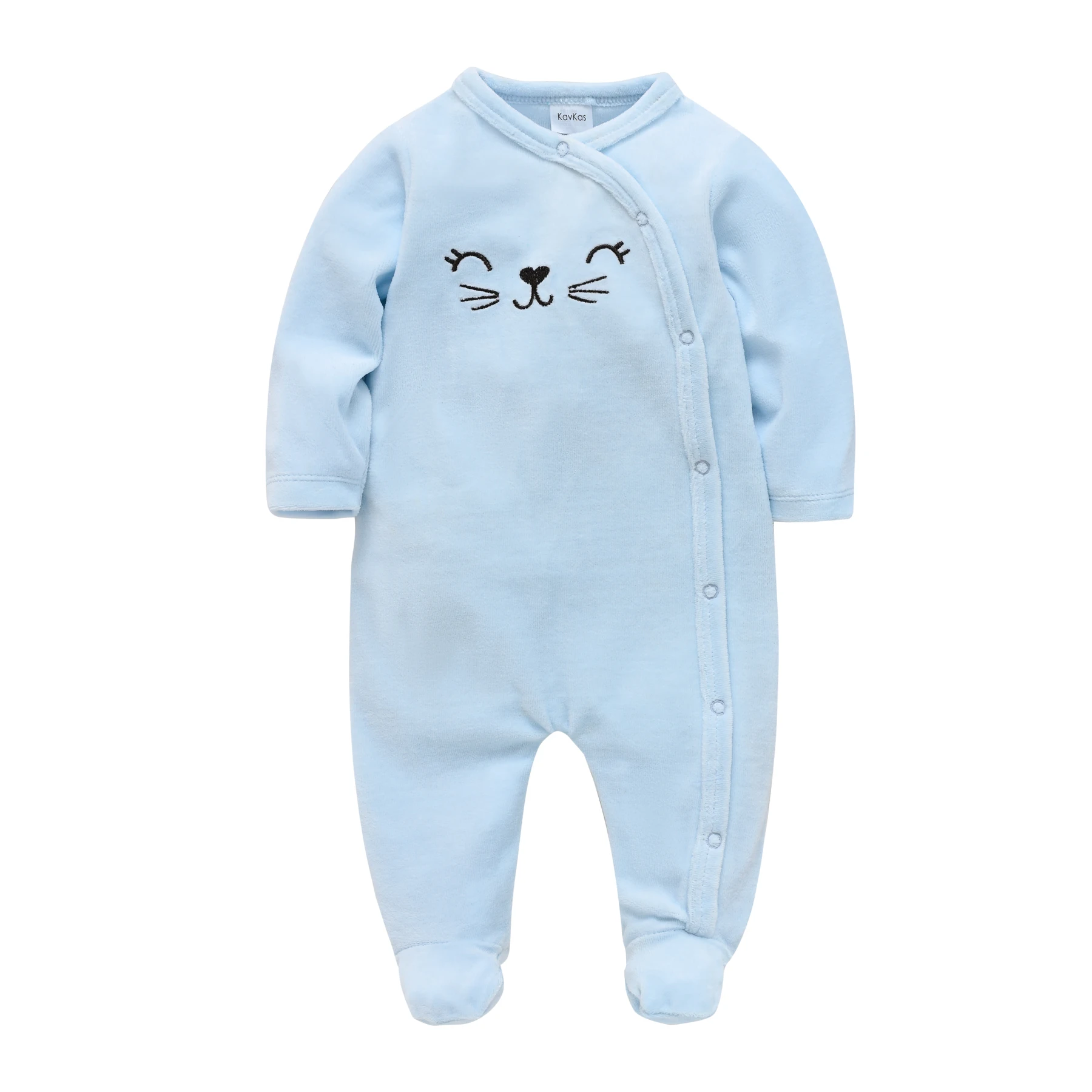 

2022 Velvet Newborn Baby Girl Rompers Roupas De Bebe Long Sleeve Warm Winter Infant Boys Clothes New Born Body Bebes Clothing