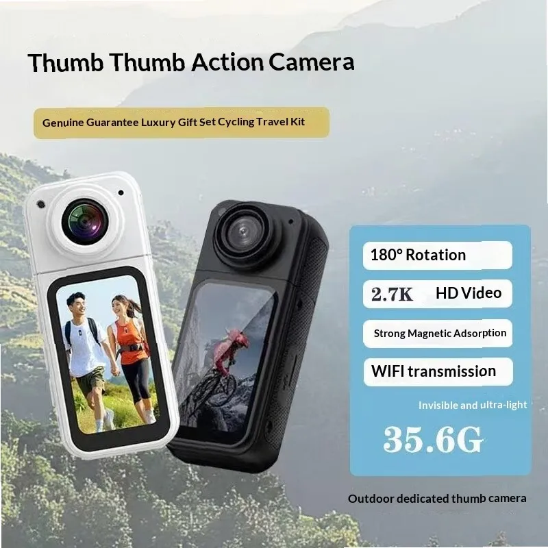 

4K HD WIFI Action Camera Chest Mount Magnetic for Outdoor Riding Recording