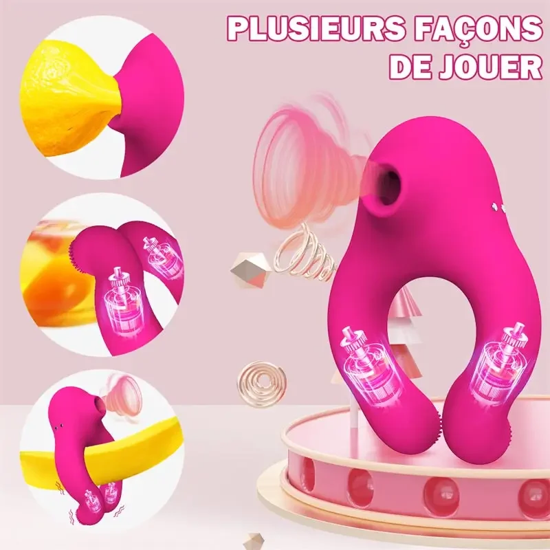 Jouets sexuels mains libres pour hommes et femmes, anneau vibrant injuste pour couple, Pene, Godemichets, vibromasseur de mastication débutante