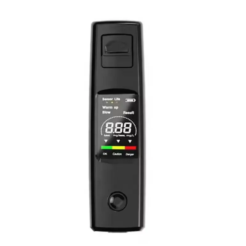 

100x28 mm Black White Alcohol Tester High Sensitivity Breathalyzer NonContact Alcoholometer TypeC Charging Portable Breathalyzer