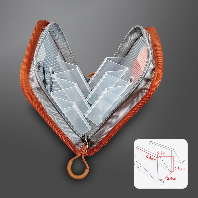 New Transparent Squid Jig Lure Hook Storage Case Wooden Shrimp Octopus Egi Plastic Protective Cover Waterproof Fish Tackle Bag view 4