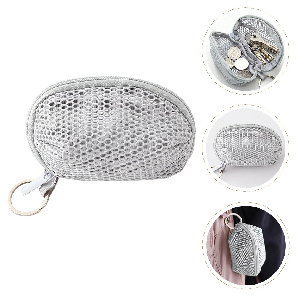 Durable Lightweight Mesh Makeup Bag Portable Travel Toiletry Organizer Multifunctional Pouch Practical Simple Design