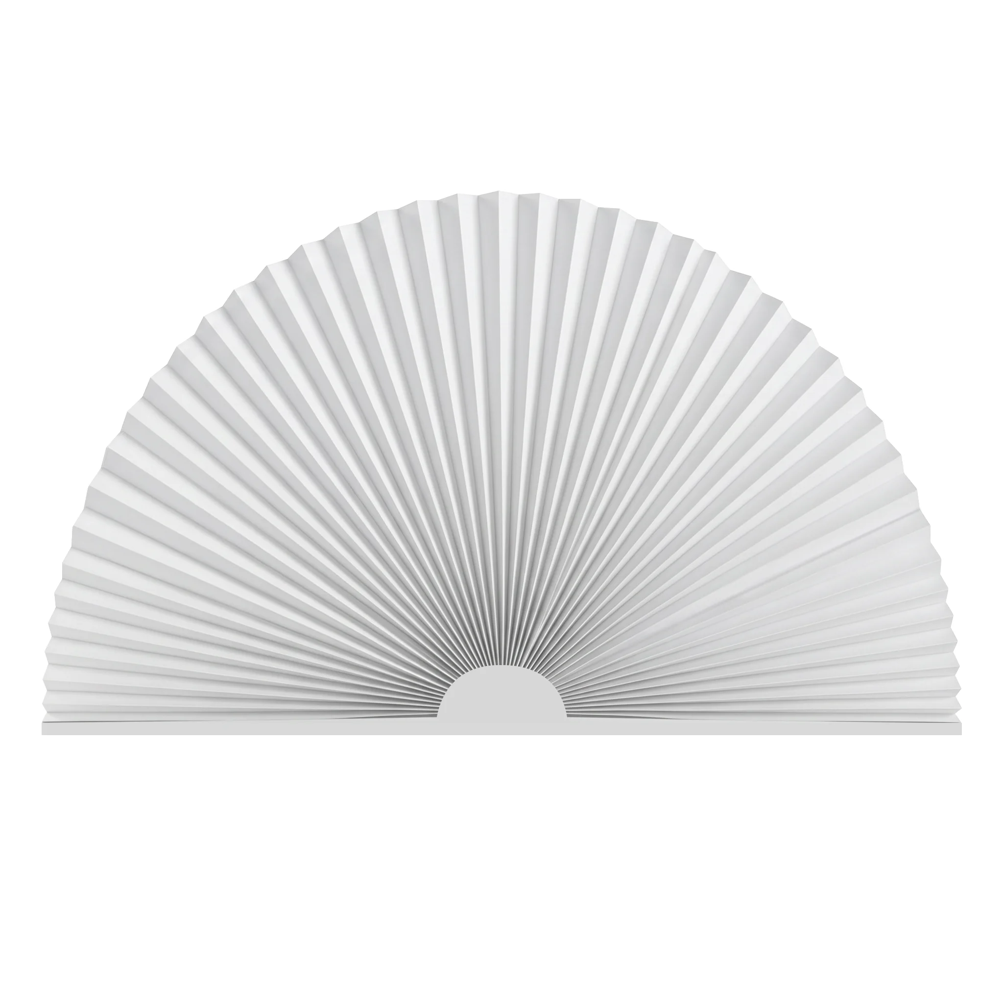 Luxury Custom Fan Shape Arc Cellular Shades Honeycomb Blinds Curved Pleated Shade Hand Operated for Window