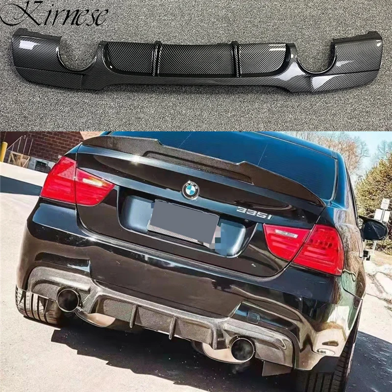 

Carbon Fiber look Black Car Rear Bumper Diffuser for BMW 3 Series E90 318i 320i 328i 330i 335i 340i 2005-2011 Rear Diffuser