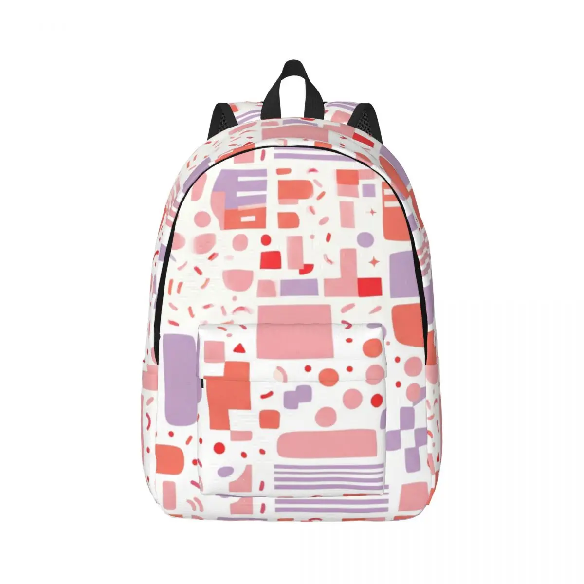 Romantic Cute Backpack Allover Polka Dot Dot Checker Rounded Rectangle Street Graphic Pink Fashion Daypack for College Travel