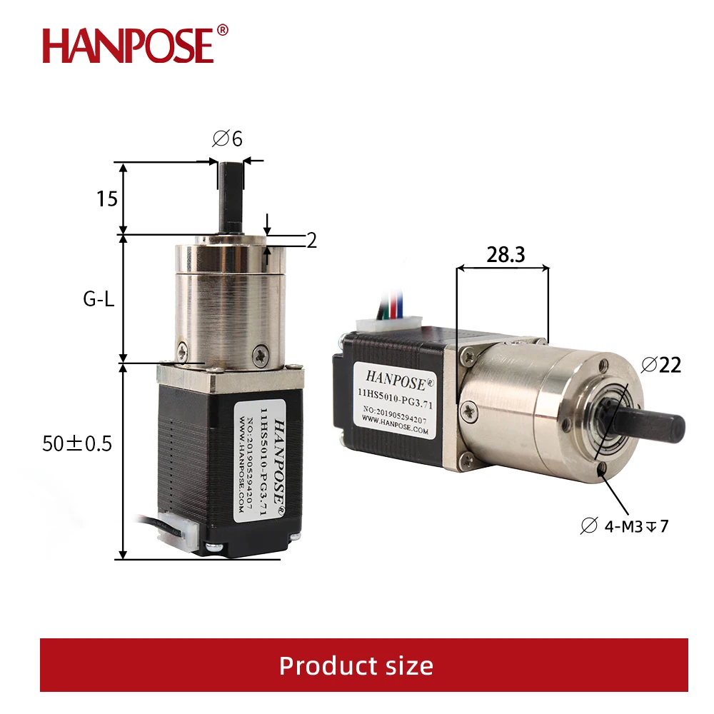 11HS5010-PG Stepper Motor Ratio 3.71-1 5.18-1 Stepper Motor 28 motor Extruder Gear Planetary Nema11