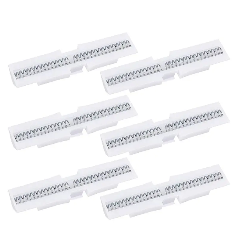 [NEW!A47U】 Bifold Door Spring Slide Rail, 6 Pcs Bi-Fold Door Slide Guide For Top Mount Protection Track, Bifold Closet Door Slid