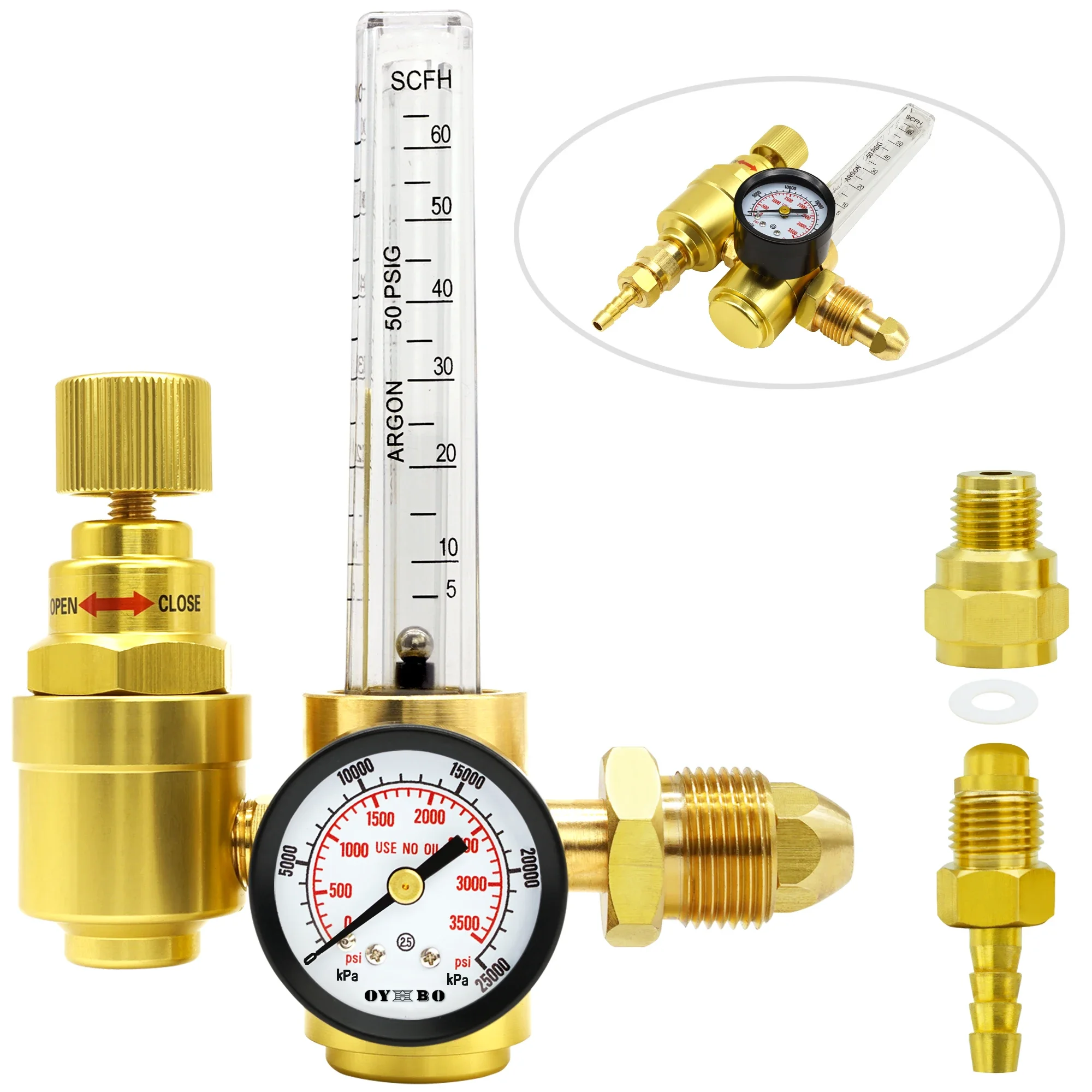 AR-166Y Energy saving pressure reducing meter,shockproof and pressure reducing device, flow meter, argon arc welding accessories