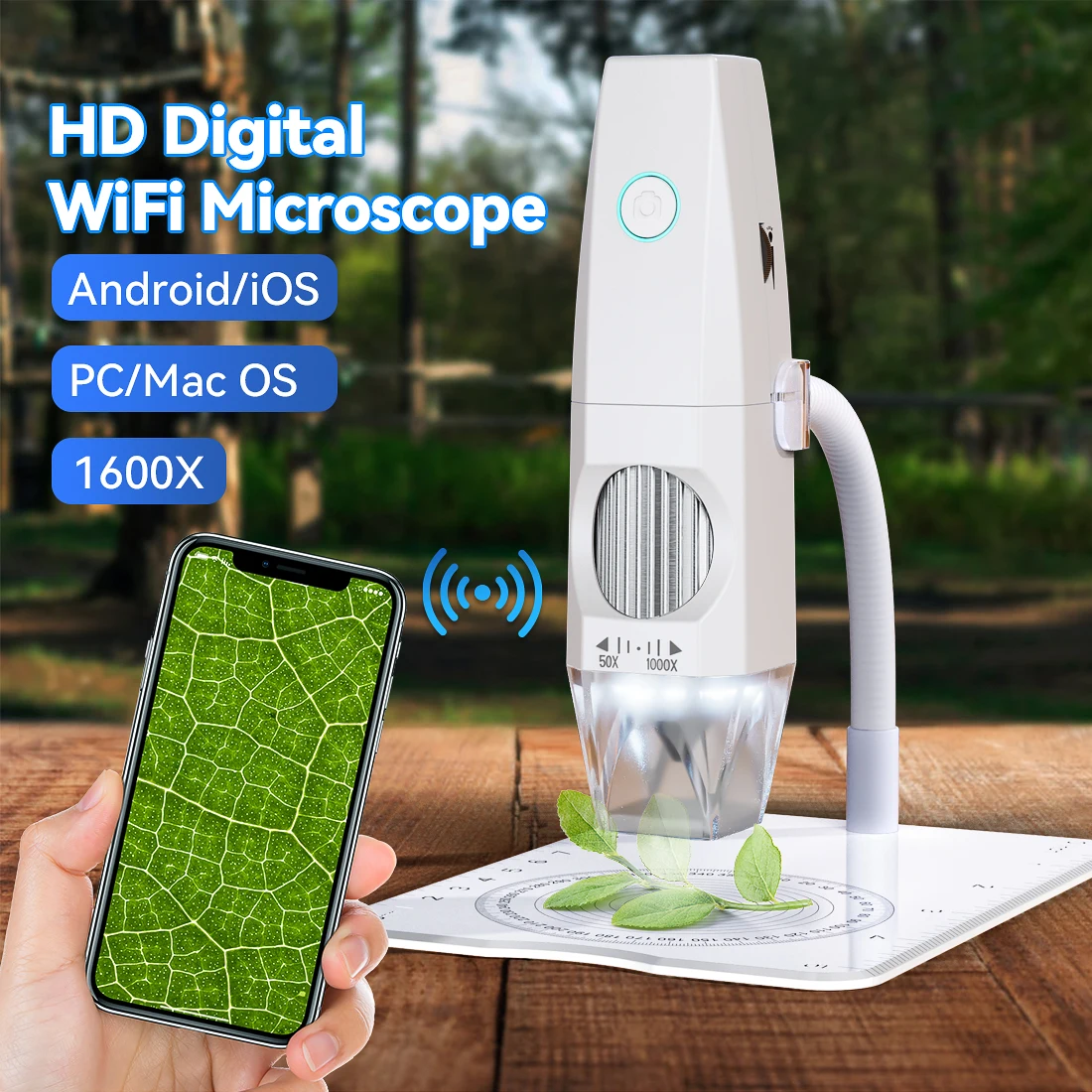 

2MP 1080P 50-1000X Zoom HD WIFI Digital Microscope CMOS Borescope Inspection Handheld Endoscope For PCB Check Otoscope Camera