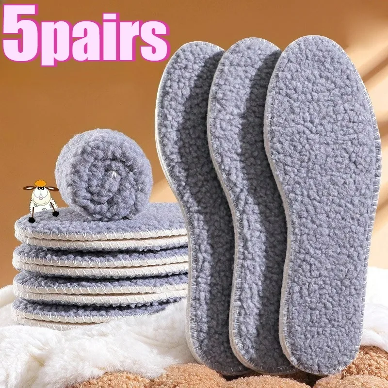 5 أزواج للجنسين الشتاء الكشمير النعال الدافئة مع أفخم الصوف رشاقته لينة منصات مريحة الثلوج الأحذية الذاتي ساخنة الرياضة إدراج