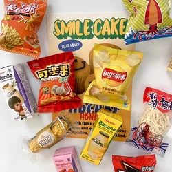 3D Cute Mini Magnetic Stickers Creative Home Decorations Accessories Potato chips chocolate milk 3D Refrigerator Magnet Sticker