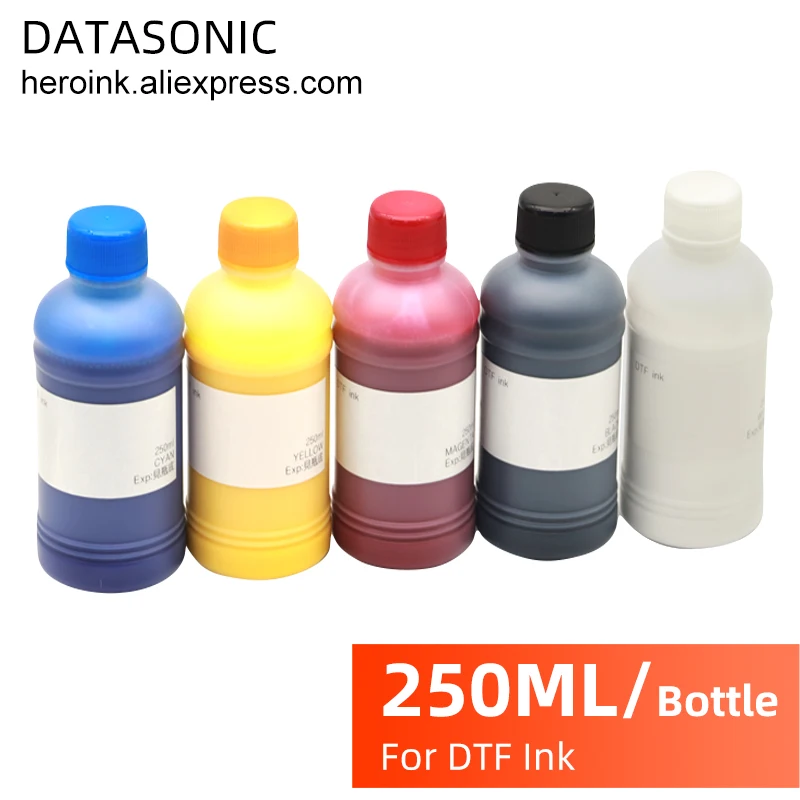 

DAT DTF INK 250ML Compatible for L1800 L800 L805 DX5 DX7 I3200 I4720 I5113 Printhead 5 Color