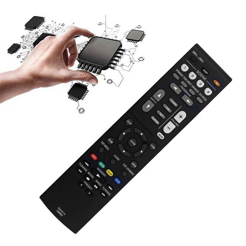 Replace RAV574 VDM8690 Remote Control For Yamaha Musiccast Stereo AV Receiver RX-V4A RX-V4ABL Easy Install Easy To Use