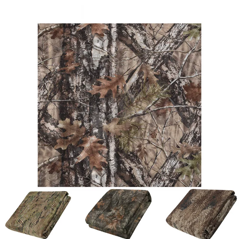 Vivead Camouflage Mesh Hunting Duck Blind Camo Net Fabric Garden Party Decoration tenda da sole da campeggio all\'aperto birdwatching